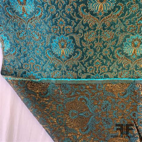 crinkled metallic gold damask design turquoise wrinkled fabric|crinkle fabric.